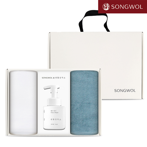 송월 핸드워시 기프트세트 08-1 (항균무지 150g 2P + 생활공작소250ml 1P)